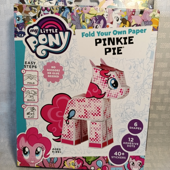 My Little Pony Paper Punk Fold Your Own Paper Lot of 3 Pinkie Applejack Rainbow - Picture 2 of 11